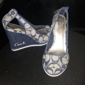 Jean Coach Wedge Heel!!!!